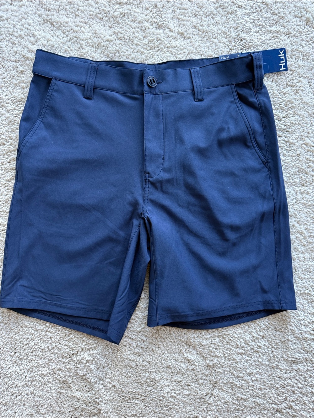 Huk Men's Deep Blue Performance Hybrid Shorts